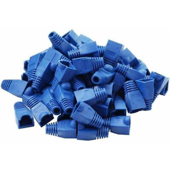 RJ45 Boot End Cap Blue for Cat5 Cat5e Cat6 Ethernet Cable Modular Plug Lot