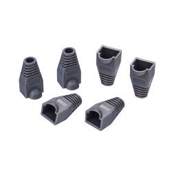 RJ45 Boot End Cap Gray for Cat5 Cat5e Cat6 Ethernet Cable Modular Head Plug Lot