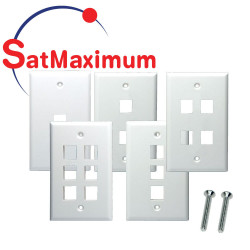 WALLPLATE RJ-45 for KEYSTONE Jack 1 Port 2 Port 3 Port 4 Port 6 Port - LOT