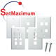 WALLPLATE RJ-45 for KEYSTONE Jack 1 Port 2 Port 3 Port 4 Port 6 Port - LOT