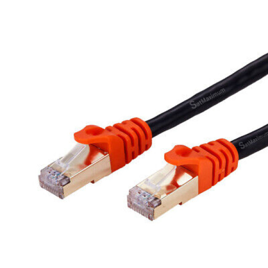 CAT7 Outdoor Ethernet Patch Cable 26AWG Copper SFTP LAN RJ45 Cord 6FT- 200FT Lot