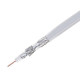 RG6 QUAD Shield Coax Cable White TV Antenna Satellite 3ft-100ft Multi-Pack Lot