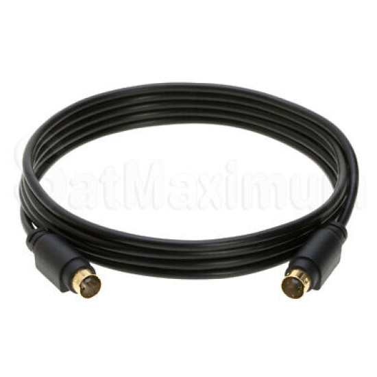 S Video Cable 4 Pin M/M SVHS Male to Male S-Video Cord 6ft 12ft 25ft 50ft  - LOT