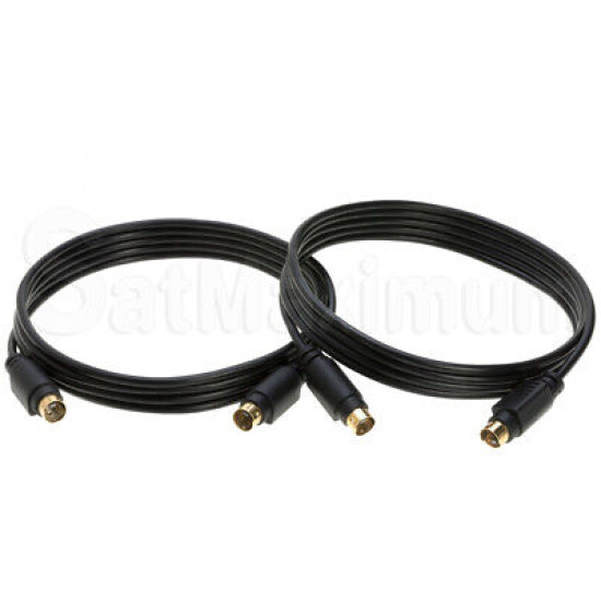 S Video Cable 4 Pin M/M SVHS Male to Male S-Video Cord 6ft 12ft 25ft 50ft  - LOT