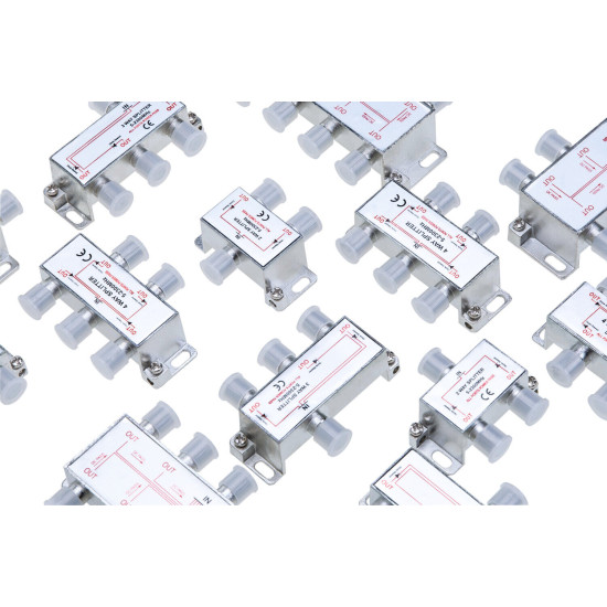 TV Coaxial Cable Splitter 2 3 4 6 8-Way for RG6 RG59 5-2300 MHz Multi-Pack LOT