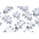 TV Coaxial Cable Splitter 2 3 4 6 8-Way for RG6 RG59 5-2300 MHz Multi-Pack LOT
