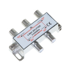 4-Way Coaxial Cable Splitter 5-2300 MHz for RG6 RG59 TV Antenna Multi-Pack LOT