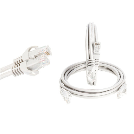 CAT6e/CAT6 Ethernet LAN Network RJ-45 Patch Cable White 1.5FT-20FT Multipack LOT