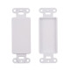 Decora Keystone Jack Wall Plates Snap-In White 0 1 2 3 4 Port Multipack LOT