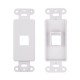 Decora Keystone Jack Wall Plates Snap-In White 0 1 2 3 4 Port Multipack LOT