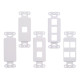 Decora Keystone Jack Wall Plates Snap-In White 0 1 2 3 4 Port Multipack LOT