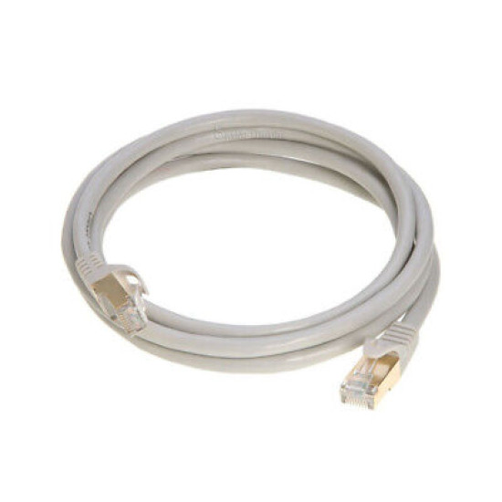 Cat7 S/FTP Ethernet Network Cable High Speed LAN Patch Cord Gray 6f-20ft- LOT