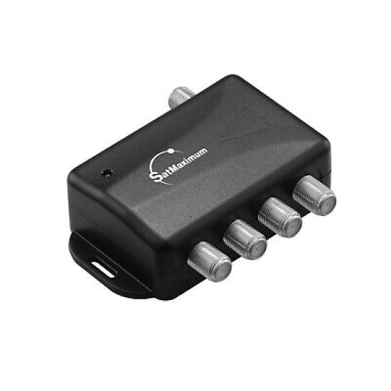 4 Ports TV Antenna Amplifier HDTV Cable Audio Video Signal Booster Splitter