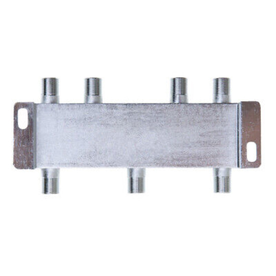 6-Way TV Coaxial Cable Splitter 5-2300MHz For RG6 RG59 TV Antenna Satellite HDTV