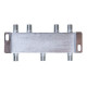 6-Way TV Coaxial Cable Splitter 5-2300MHz For RG6 RG59 TV Antenna Satellite HDTV