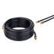RG6 QUAD Shield Coax Cable Black TV Antenna Satellite 3ft-100ft Multi-Pack Lot