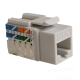 Cat5e Gray Keystone Jack 45° Angled Punchdown Network Connector Multipack LOT