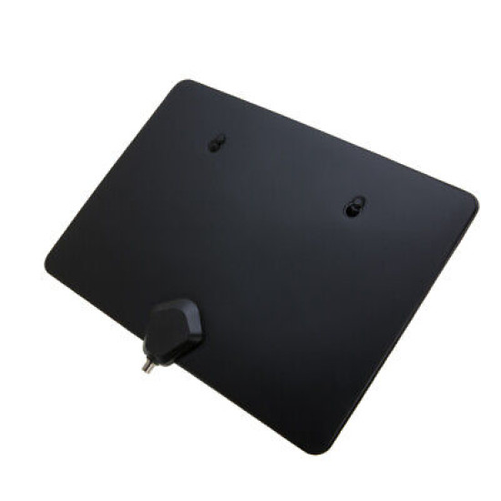 Indoor Digital TV Antenna Black w/Digital Converter Box & RG6 Coaxial Cable LOT