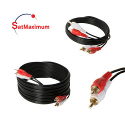 2 RCA Male to 2 RCA Male Stereo Audio Cable TV PC  Speakers DVD Multipack - LOT