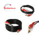 2 RCA Male to 2 RCA Male Stereo Audio Cable TV PC  Speakers DVD Multipack - LOT