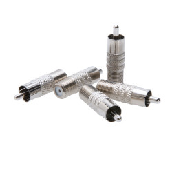 F-Type Female Jack to RCA Male Plug Coaxial Cable TV Connector Adapter Multi LOT