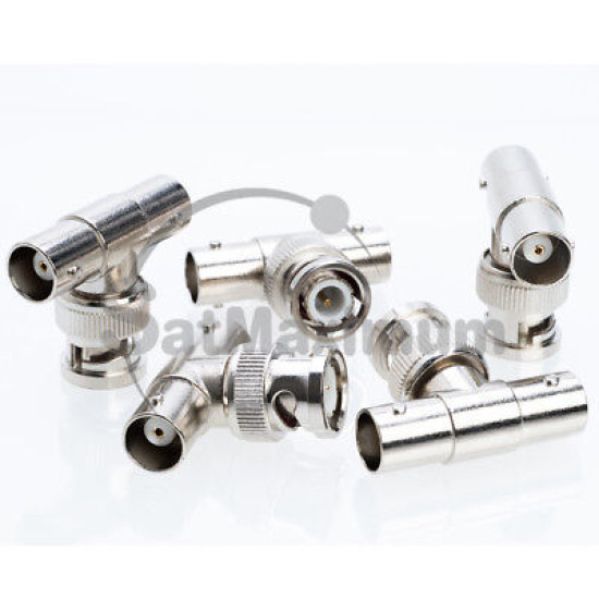 BNC Connector Male Female Coupler RCA Adapter for Coaxial Cable - LOT