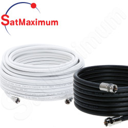 Coaxial TV Antenna Cable Extension Coax HDTV Wire Double Shielded Patch Cord LOT
