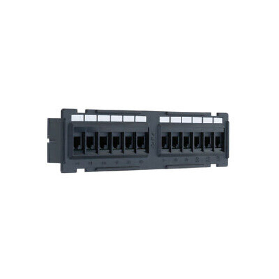 Cat6 UTP Patch Panel 12 Ports 110Type RJ45 Ethernet LAN Network Rack Wall Mount