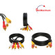 3 RCA Male to 3 RCA Male Audio Video Cable TV VCR DVD Composite Aux Cord - LOT