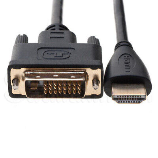 DVI-D to HDMI Video Cable Dual Link 24+1 TV PC Monitor Display Cord 1.5-50FT LOT