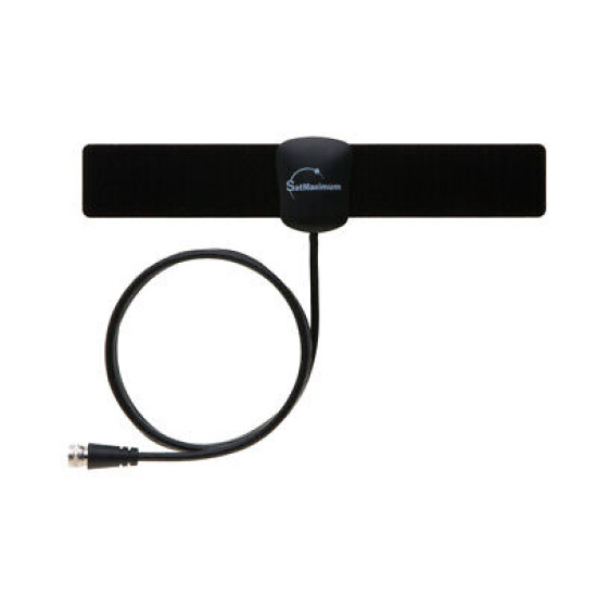 Digital Indoor TV Antenna Black 25 Miles Ultra-Thin Mini HDTV VHF UHF Multi LOT