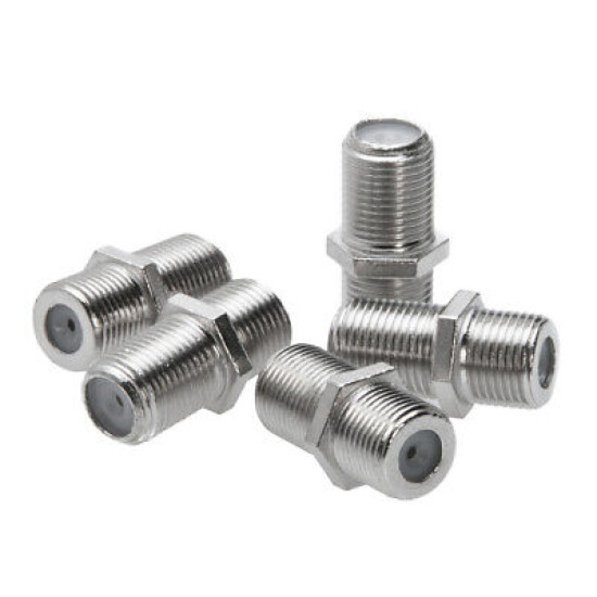 RG6 RG59 F-Type Female to Female Coaxial Coupler F81 Barrel Coax Adapter - LOT