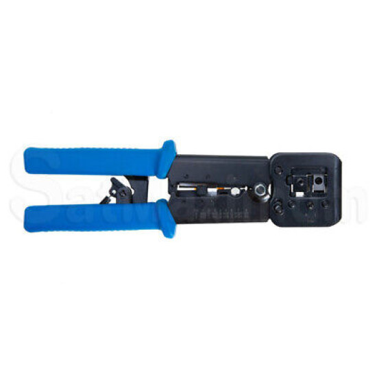 RJ11 RJ12 RJ45 Crimp Tool Pass Thru Cat5 Cat5e Cat6 Cutter Stripper Crimper Tool