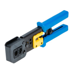 RJ11 RJ12 RJ45 Crimp Tool Pass Thru Cat5 Cat5e Cat6 Cutter Stripper Crimper Tool