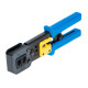 RJ11 RJ12 RJ45 Crimp Tool Pass Thru Cat5 Cat5e Cat6 Cutter Stripper Crimper Tool