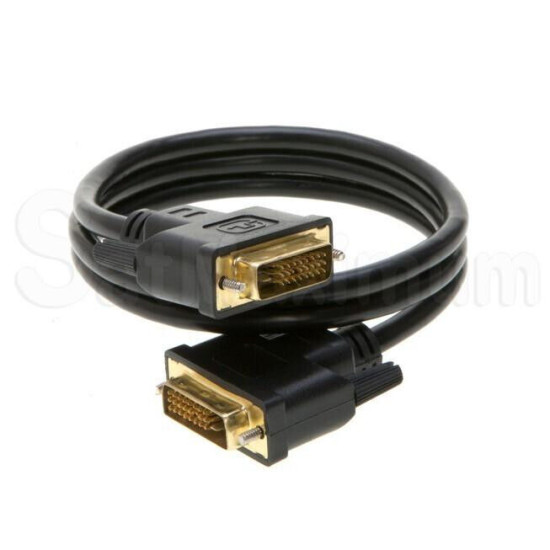 DVI-D to DVI-D Male 6ft Cable Dual Link 24+1 Pin HDTV, PC, Monitor Cord