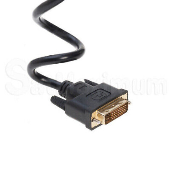 DVI-D to DVI-D Male 6ft Cable Dual Link 24+1 Pin HDTV, PC, Monitor Cord