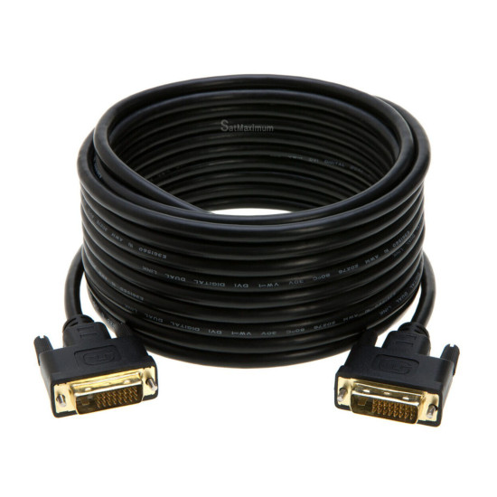 DVI-D to DVI-D Male 25fT Cable Dual Link 24+1 Pin HDTV, PC, Monitor Cord