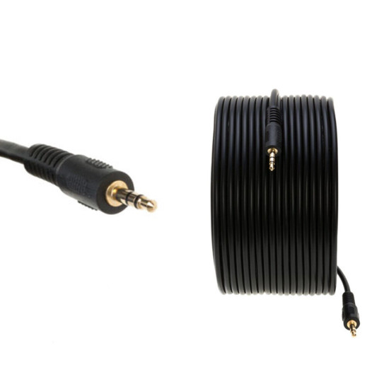 50FT 3.5mm Audio Stereo Male to Male Cable Headphone Car iPad Stereo AUX Cord