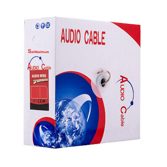 Speaker Wire 12/2 14/2 16/2 AWG Clear Audio Cable Transparent for Car Home Lot