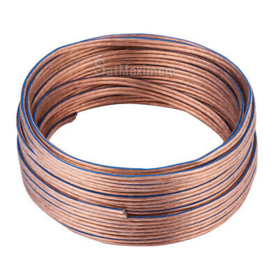 Speaker Wire 12/2 14/2 16/2 AWG Clear Audio Cable Transparent for Car Home Lot