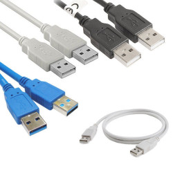USB 2.0/3.0 Data Cable A-Male to A-Male High Speed Charger Cord Multpack LOT