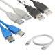 USB 2.0/3.0 Data Cable A-Male to A-Male High Speed Charger Cord Multpack LOT