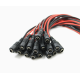 DC Power Pigtail Cable Plug 18AWG 2.1mm x 5.5mm 12V 5A Male & Female Pack Lot