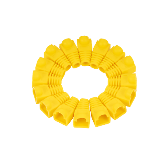 RJ45 Boot End Cap Yellow for Cat5 Cat5e Cat6 Ethernet Cable Modular Plug Lot