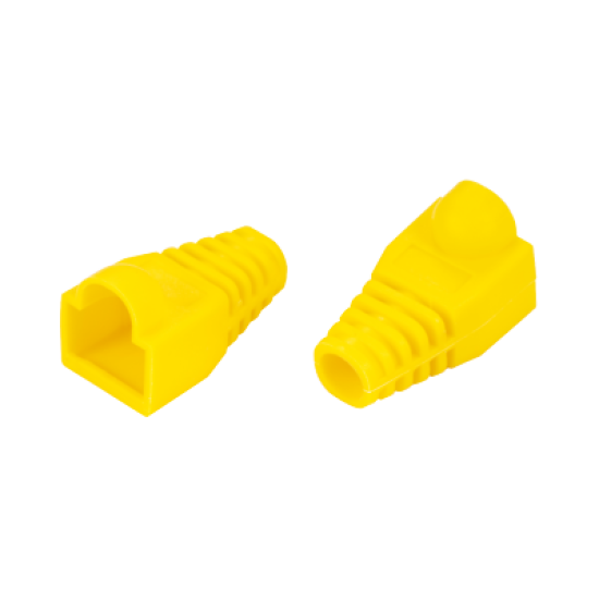 RJ45 Boot End Cap Yellow for Cat5 Cat5e Cat6 Ethernet Cable Modular Plug Lot