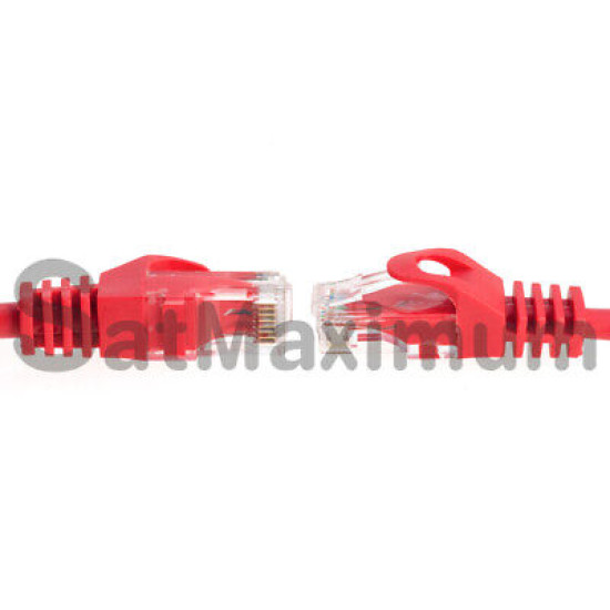 CAT6e / CAT6 Network Patch Cable RJ-45 Ethernet LAN Cable Red 3FT - 20FT LOT