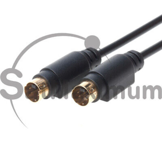 S-Video Male to Male 25FT Cable 4-Pin SVHS DVD HDTV VCR Plug & Play Cord