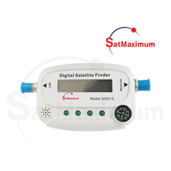 Digital Satellite Signal Finder Strength Meter LED Display Buzzer with Compass