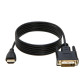 DVI-D to HDMI 6FT Video Cable Dual Link 24+1 TV PC Monitor Display Cord